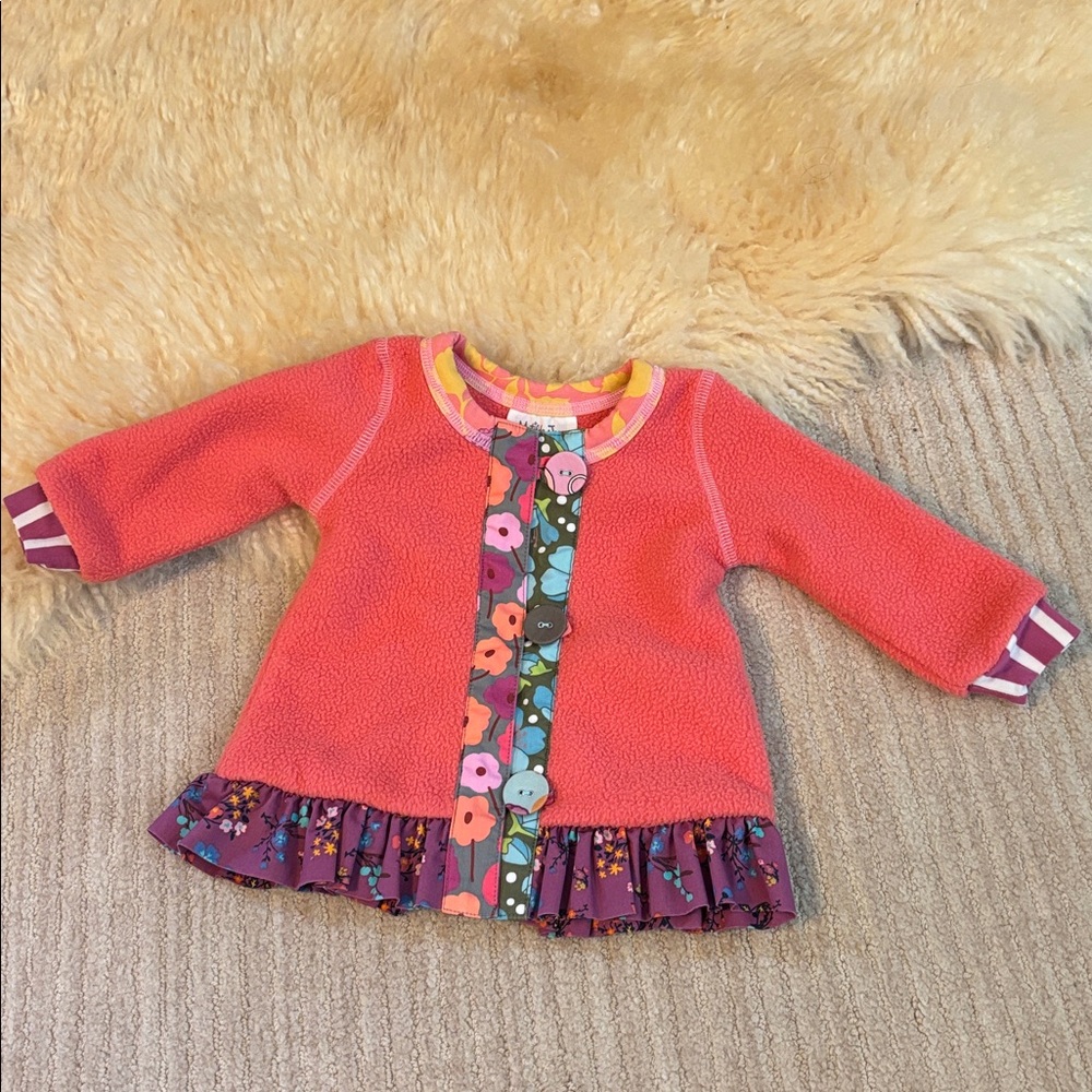 Matilda Jane Pink and Purple Floral Kids Sweater